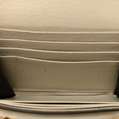 Gucci GG Supreme Monogram Flora Textured Calfskin Web Ophidia Card Case Wallet Beige Ebony Multicolor Mystic White 5 of 8