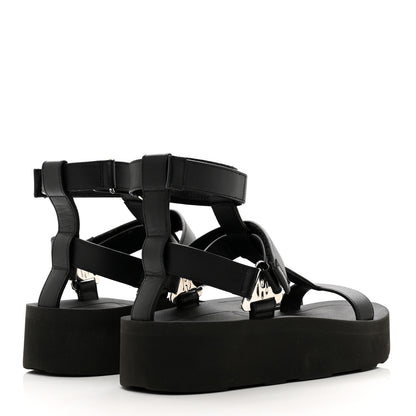 Hermes Calfskin Womens Enid Sandals 36 Black 4 of 8
