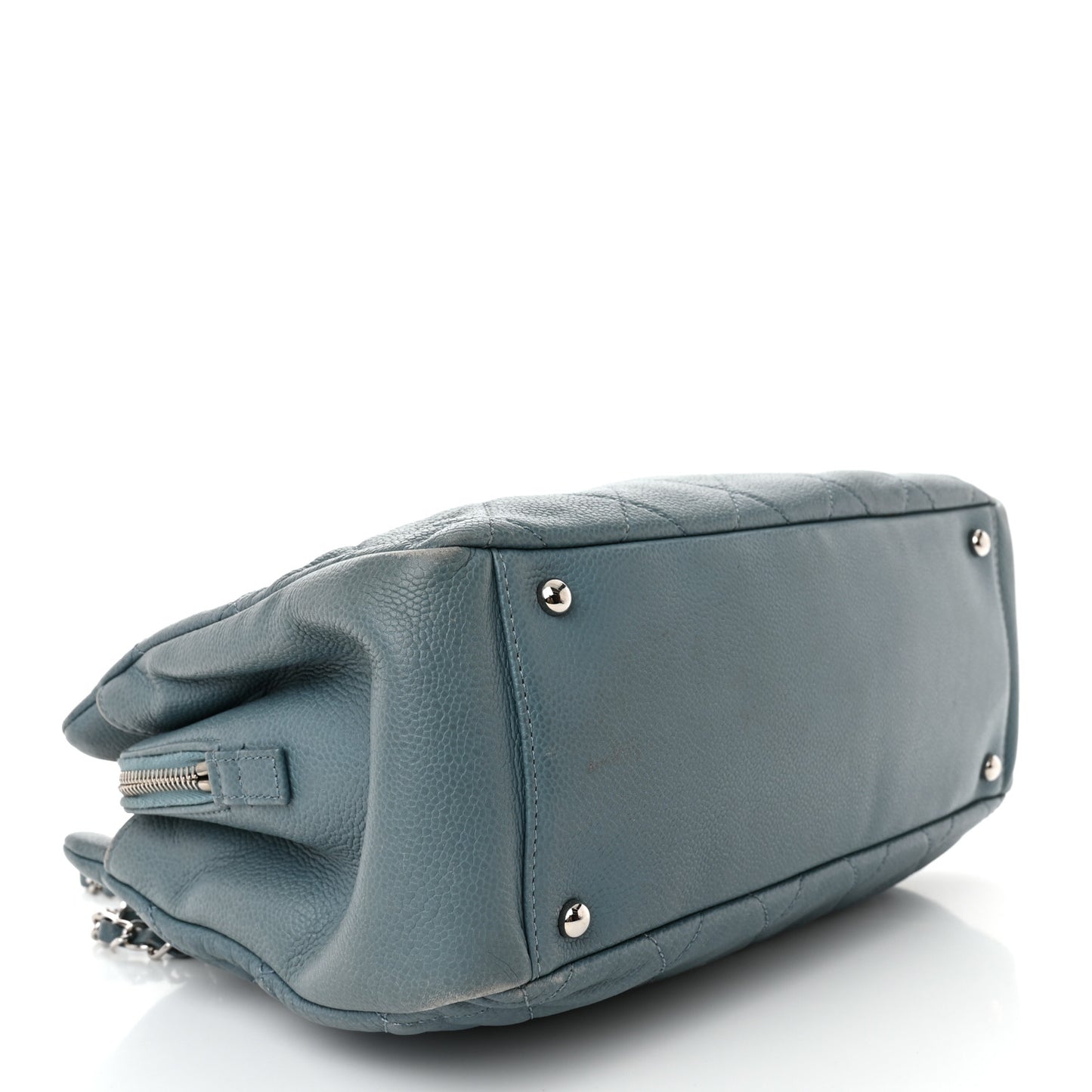 Caviar Quilted Timeless CC Tote Blue