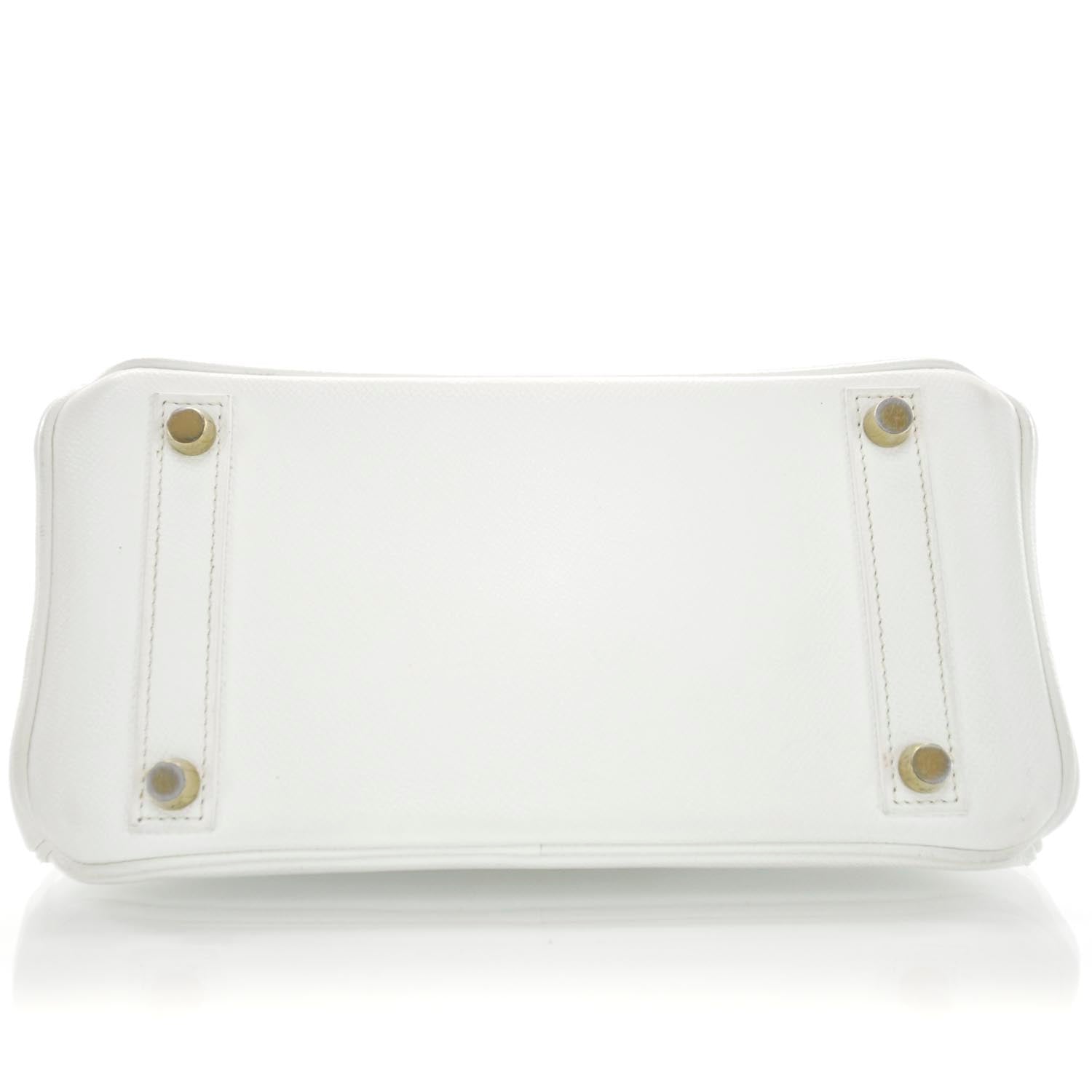 Hermes Epsom Birkin 25 Blanc 6 of 10