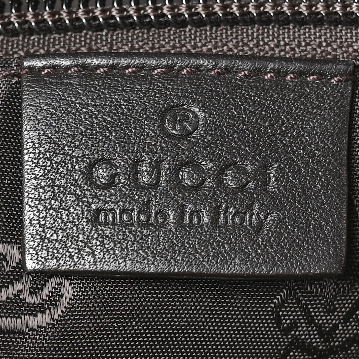 Guccissima Signature Briefcase Dark Brown