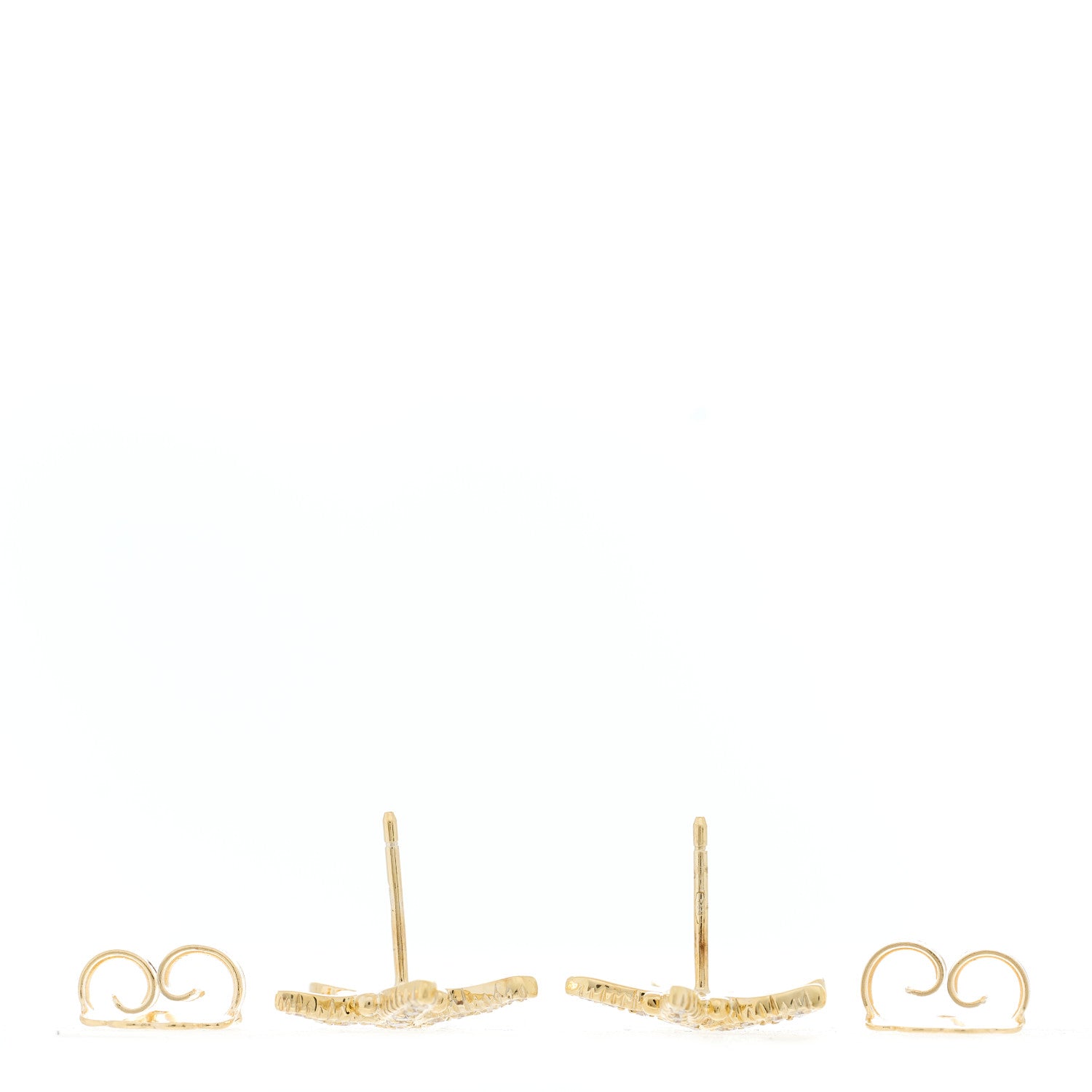 Temple St. Clair 18K Yellow Gold Diamond Sea Star Earrings 2 of 3