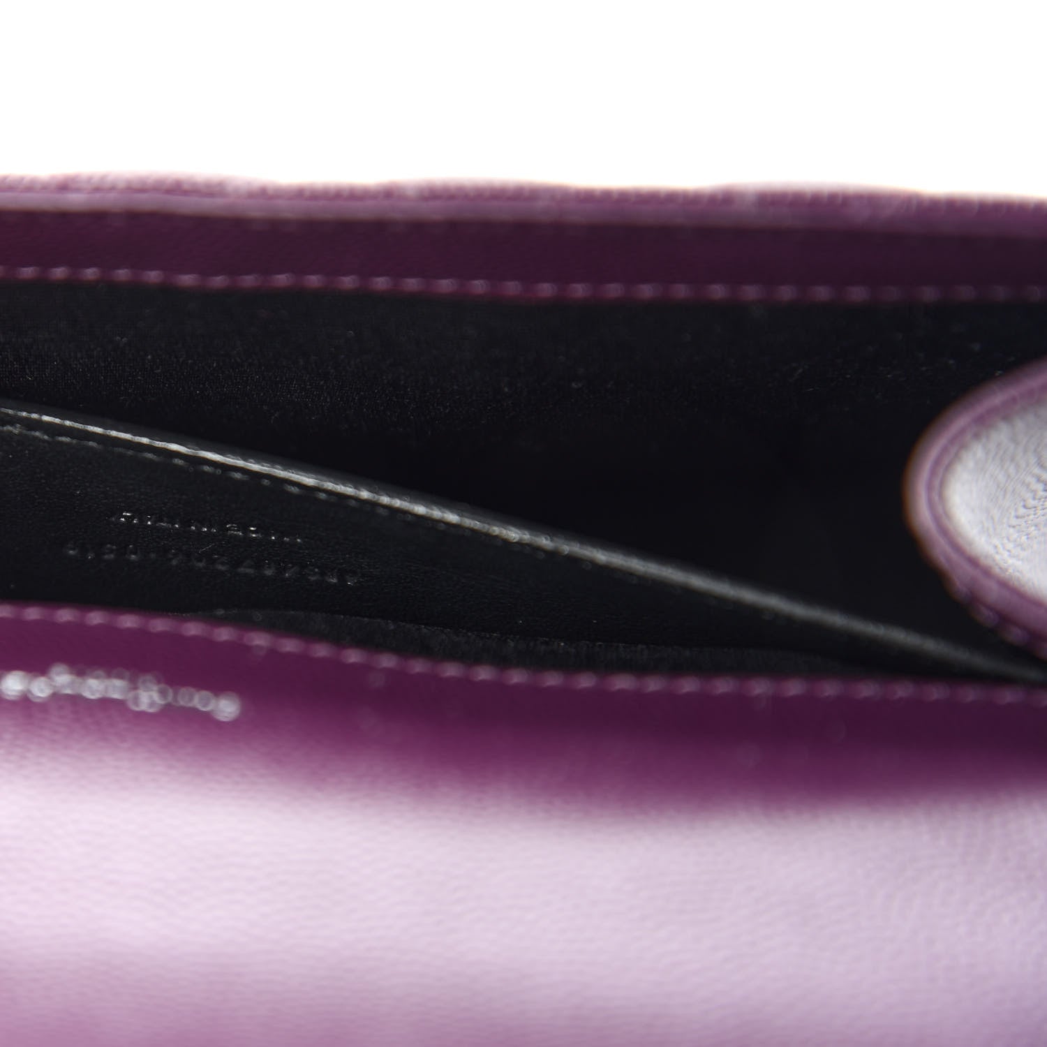 Saint Laurent Grain De Poudre Textured Mixed Matelasse Triquilt Medium Monogram Satchel Lilac 9 of 10