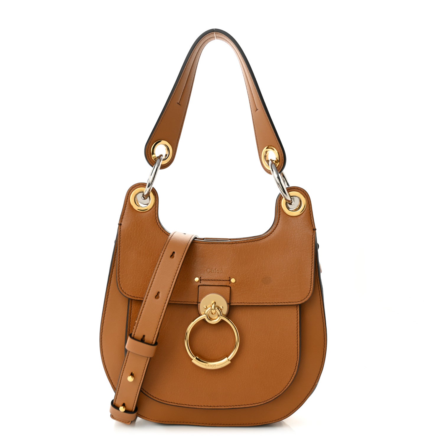Chloe Calfskin Medium Tess Hobo Autumnal Brown 1 of 10