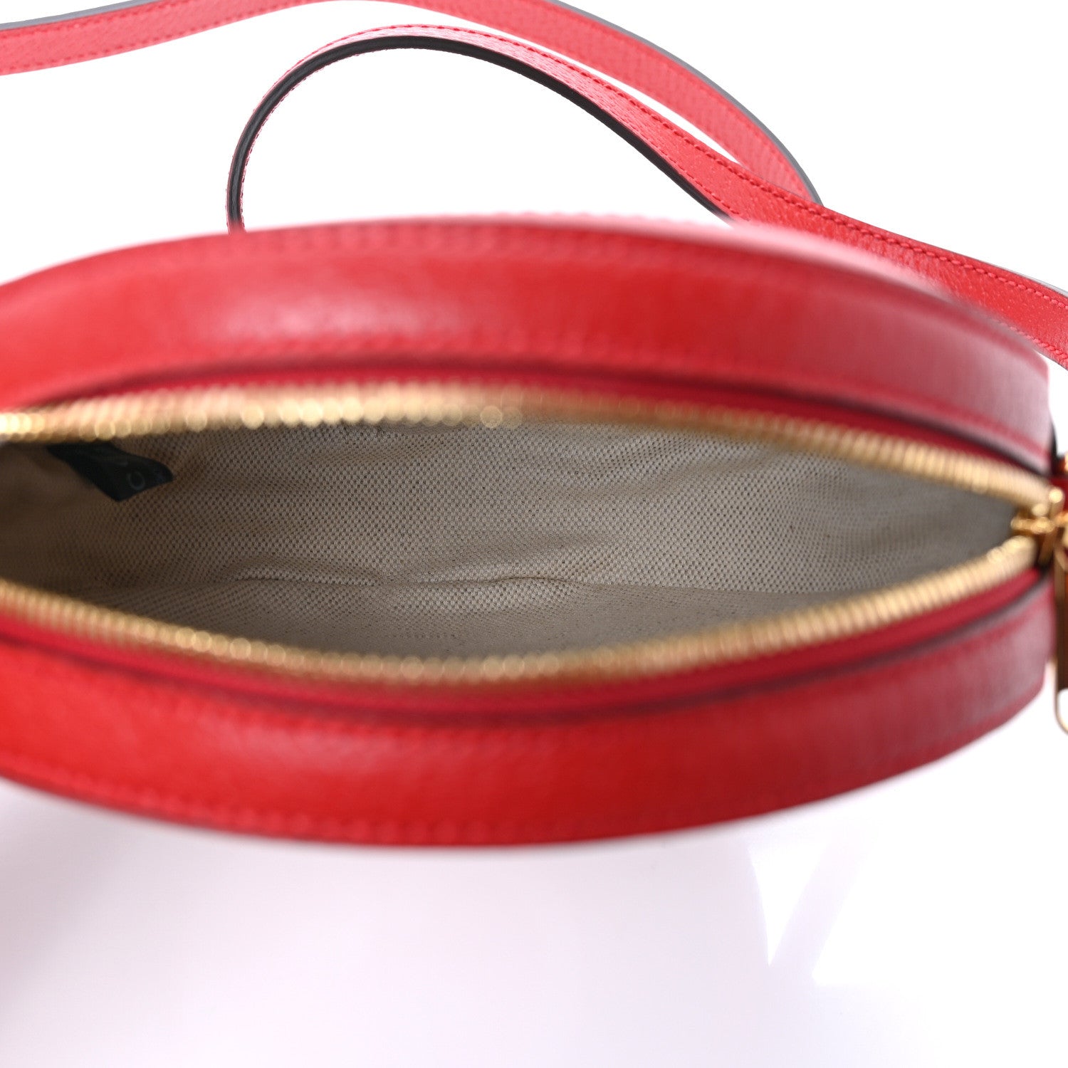 Gucci GG Supreme Monogram Apple Mini Ophidia Round Lobster Red 5 of 9