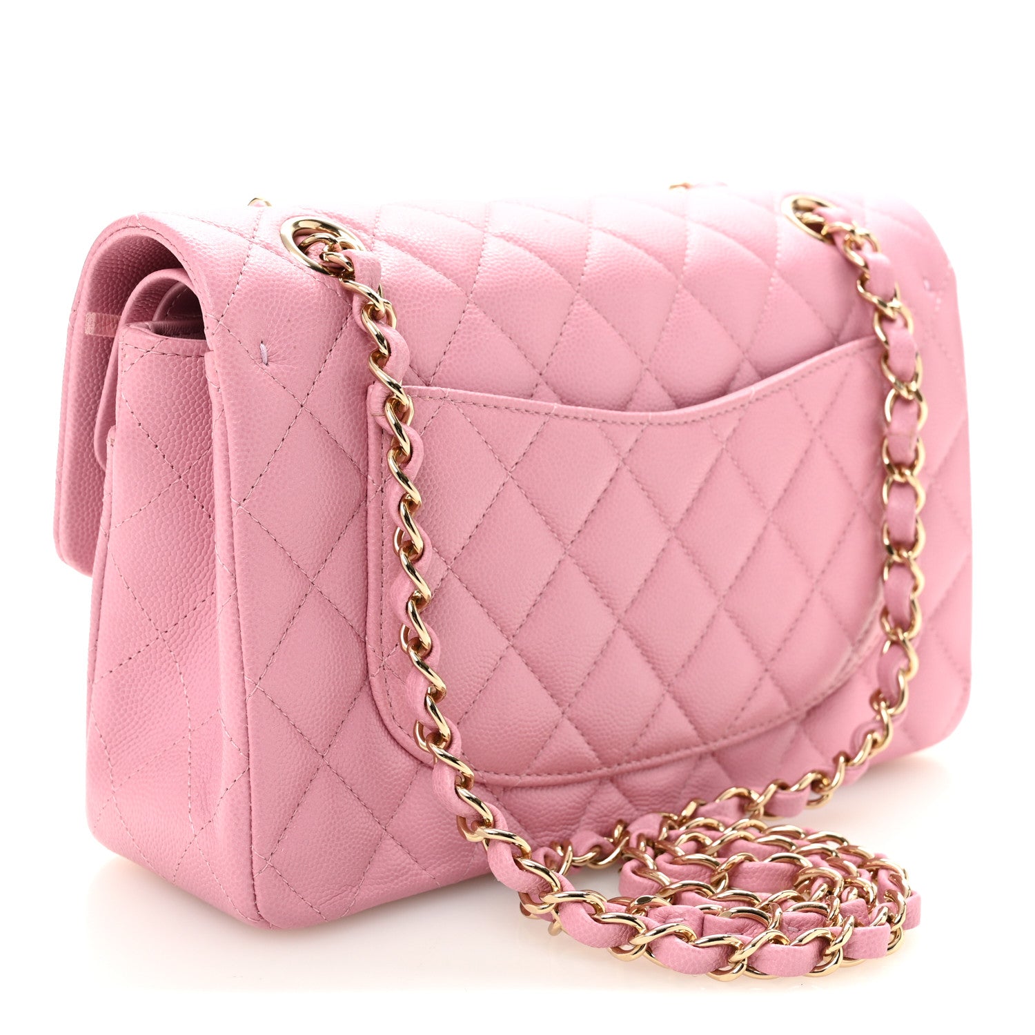 Chanel Caviar Quilted Small Double Flap Pink 3 of 10