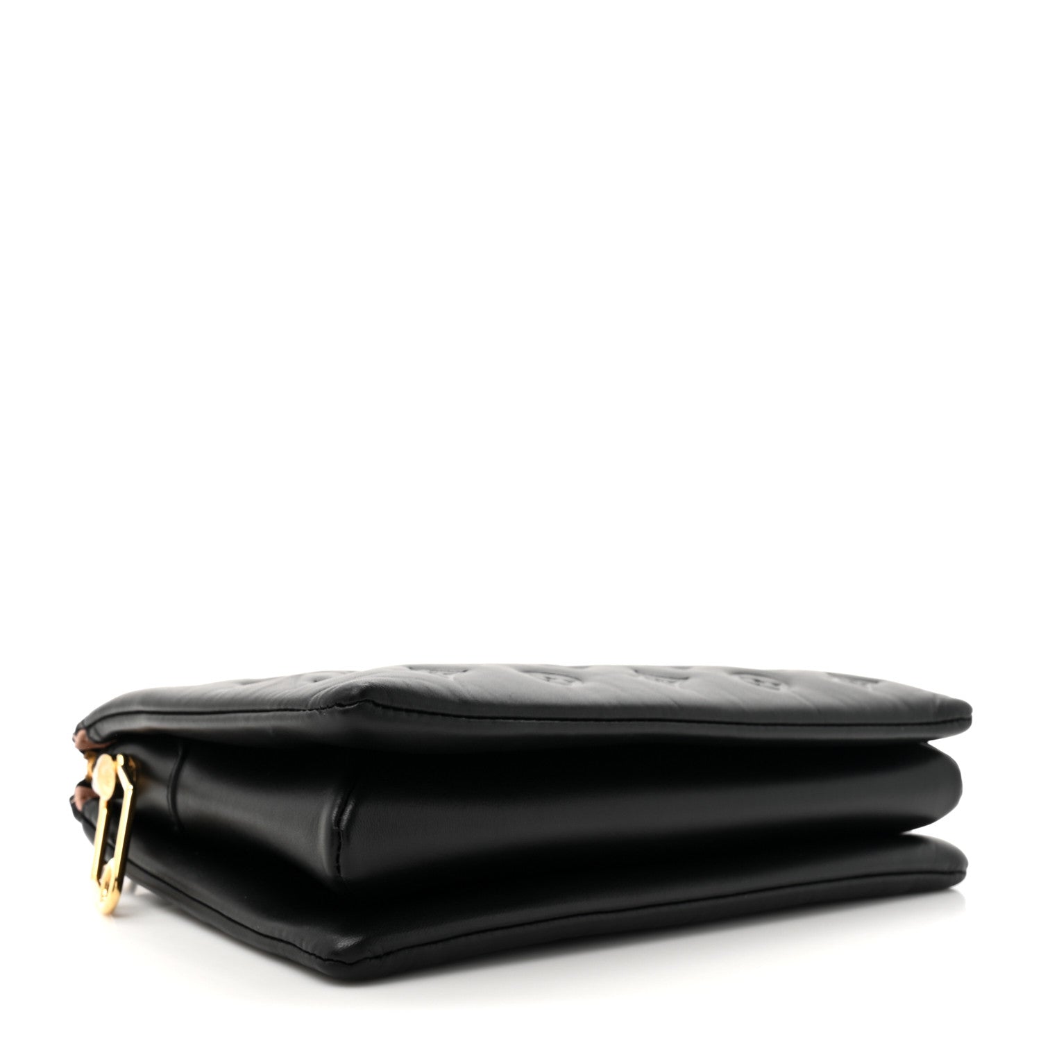 Louis Vuitton Lambskin Embossed Monogram Coussin PM Black 4 of 11