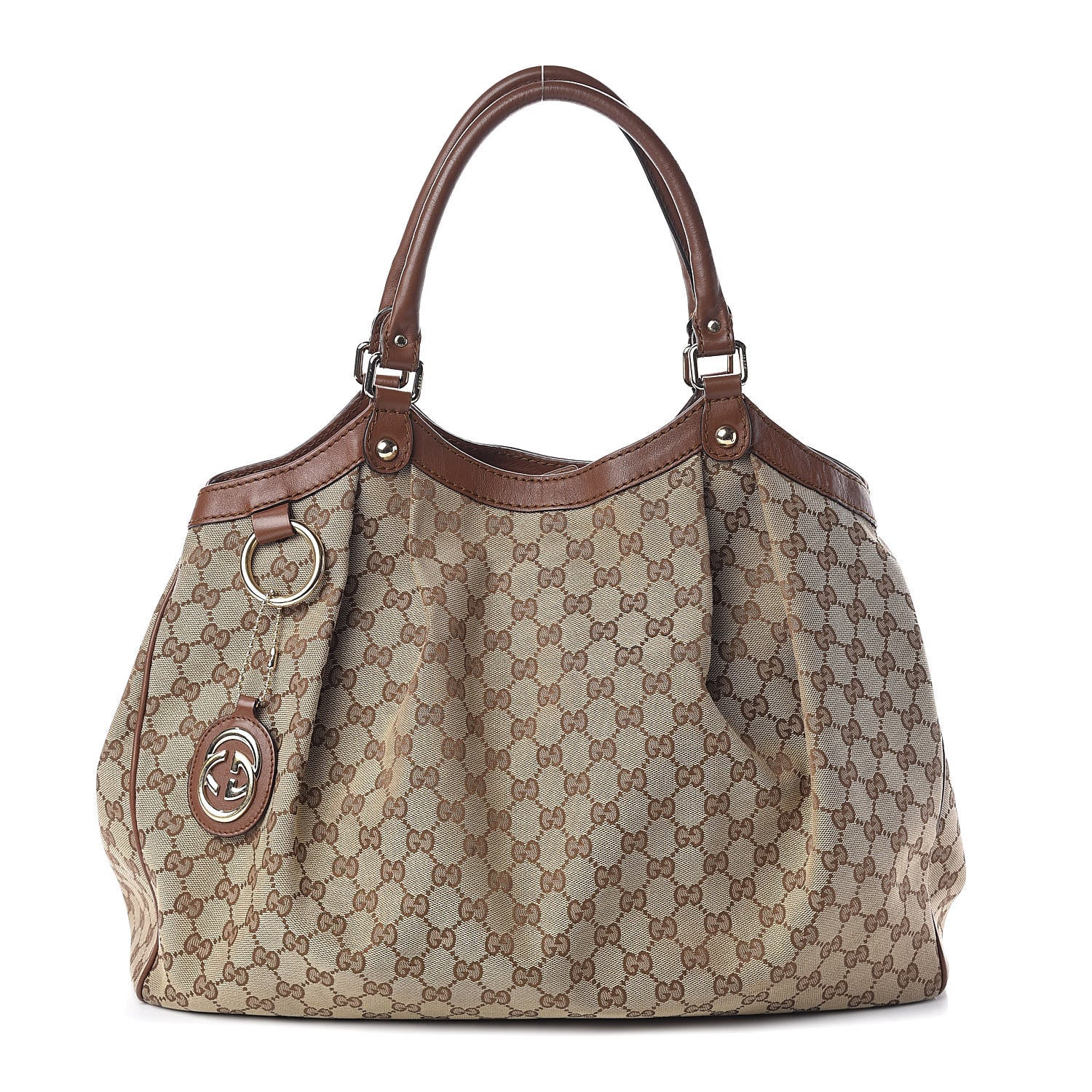 Gucci Monogram Large Sukey Tote Brown 1 of 10