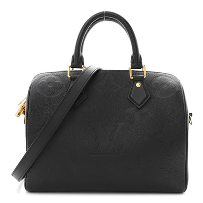 Louis Vuitton Empreinte Monogram Giant Speedy Bandouliere 25 Black 1 of 10
