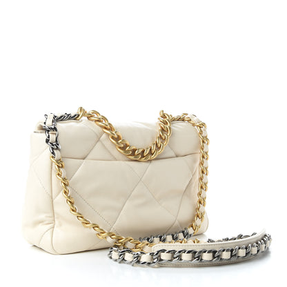 Chanel Lambskin Quilted Medium 19 Flap White 3 of 10
