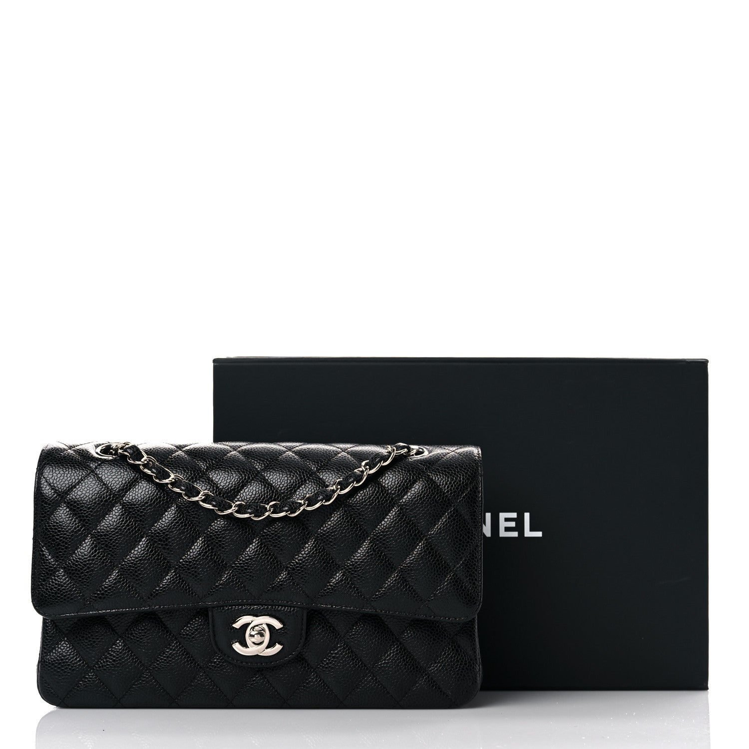 Chanel Caviar Quilted Medium Double Flap Black 11 of 11