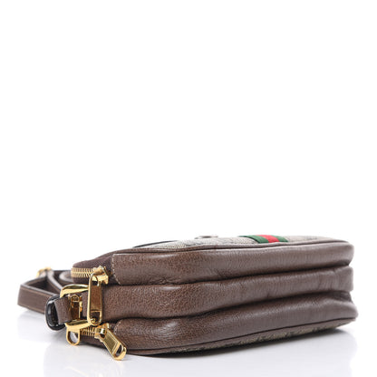 Gucci GG Supreme Monogram Web Mini Ophidia GG Bag Brown 4 of 14