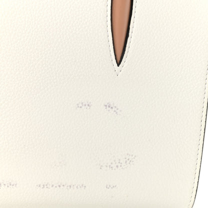 Christian Louboutin Calfskin Patent Studded Small Paloma White 9 of 12