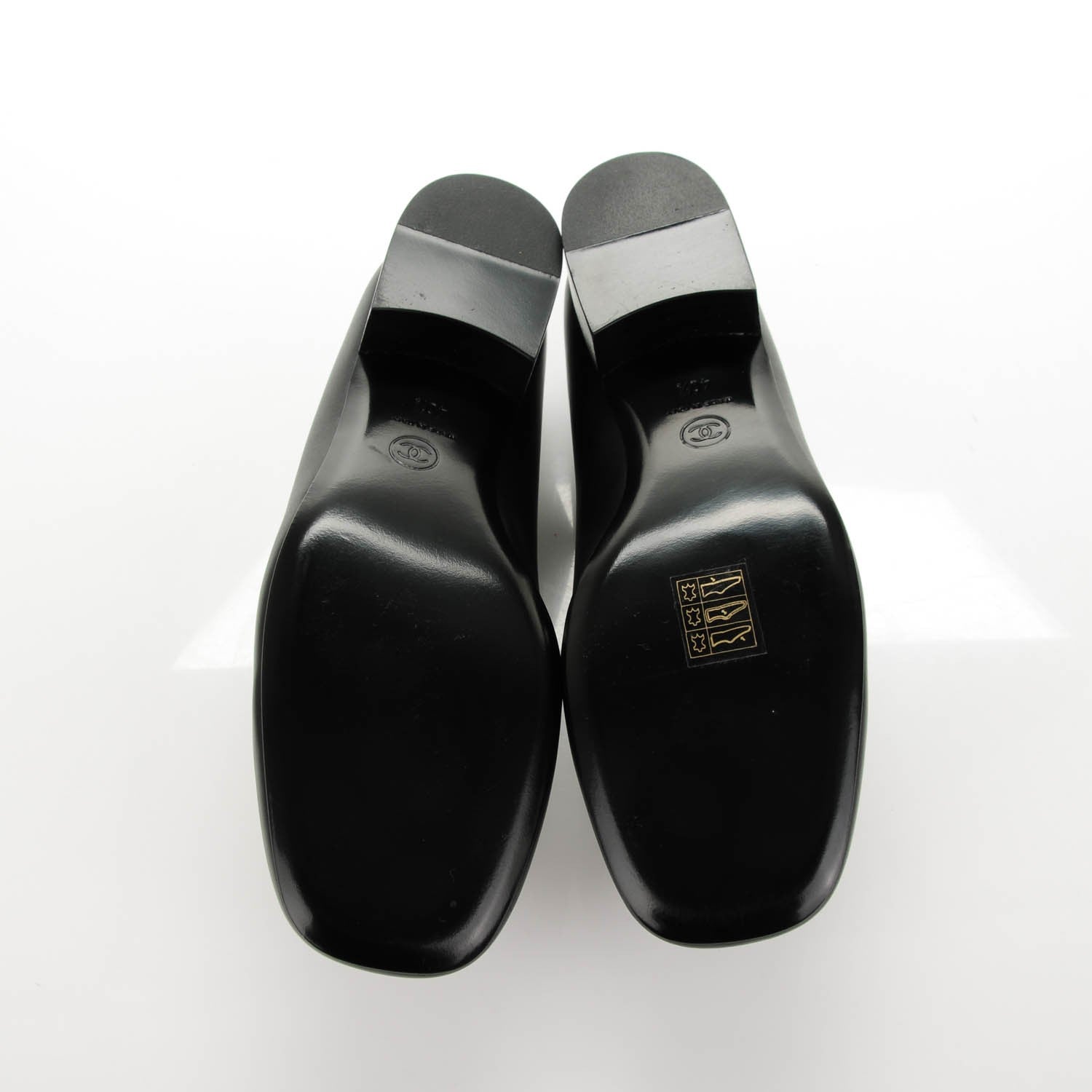 Chanel Calfskin CC Mocassin Loafers 40.5 Black 5 of 7