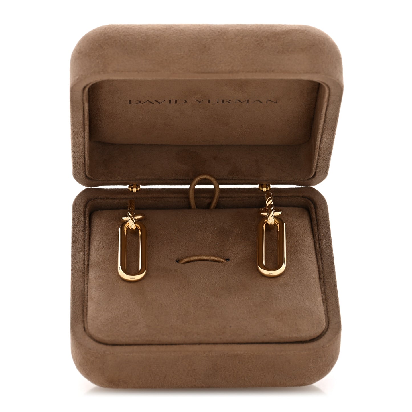 18K Yellow Gold Lexington Double Link Drop Earrings
