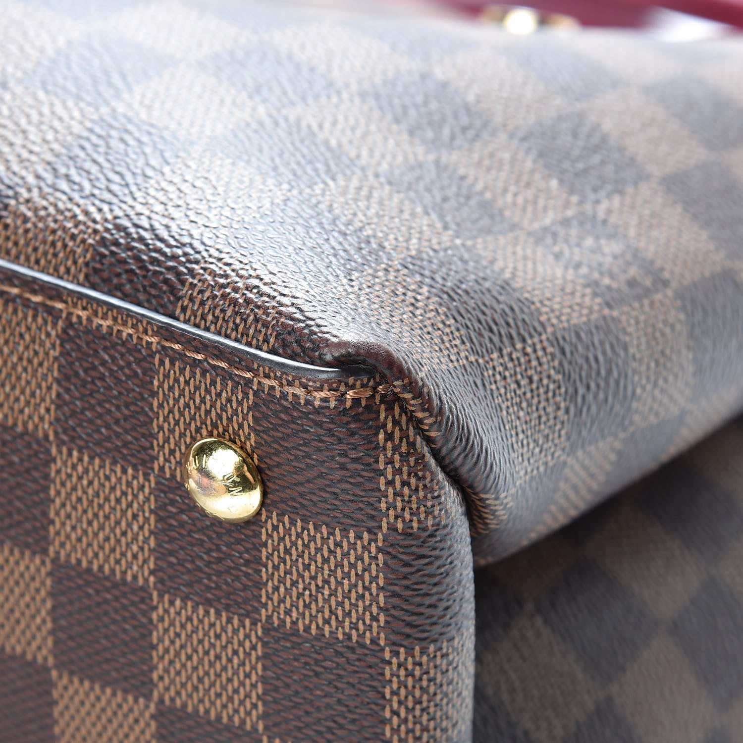 Louis Vuitton Damier Ebene LV Riverside Lie De Vin 12 of 13