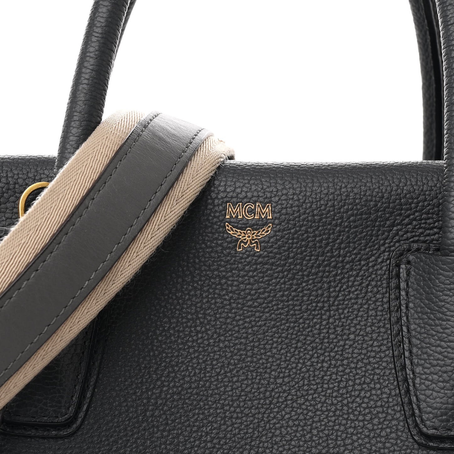 Grained Calfskin Large Milla Tote Phantom Grey