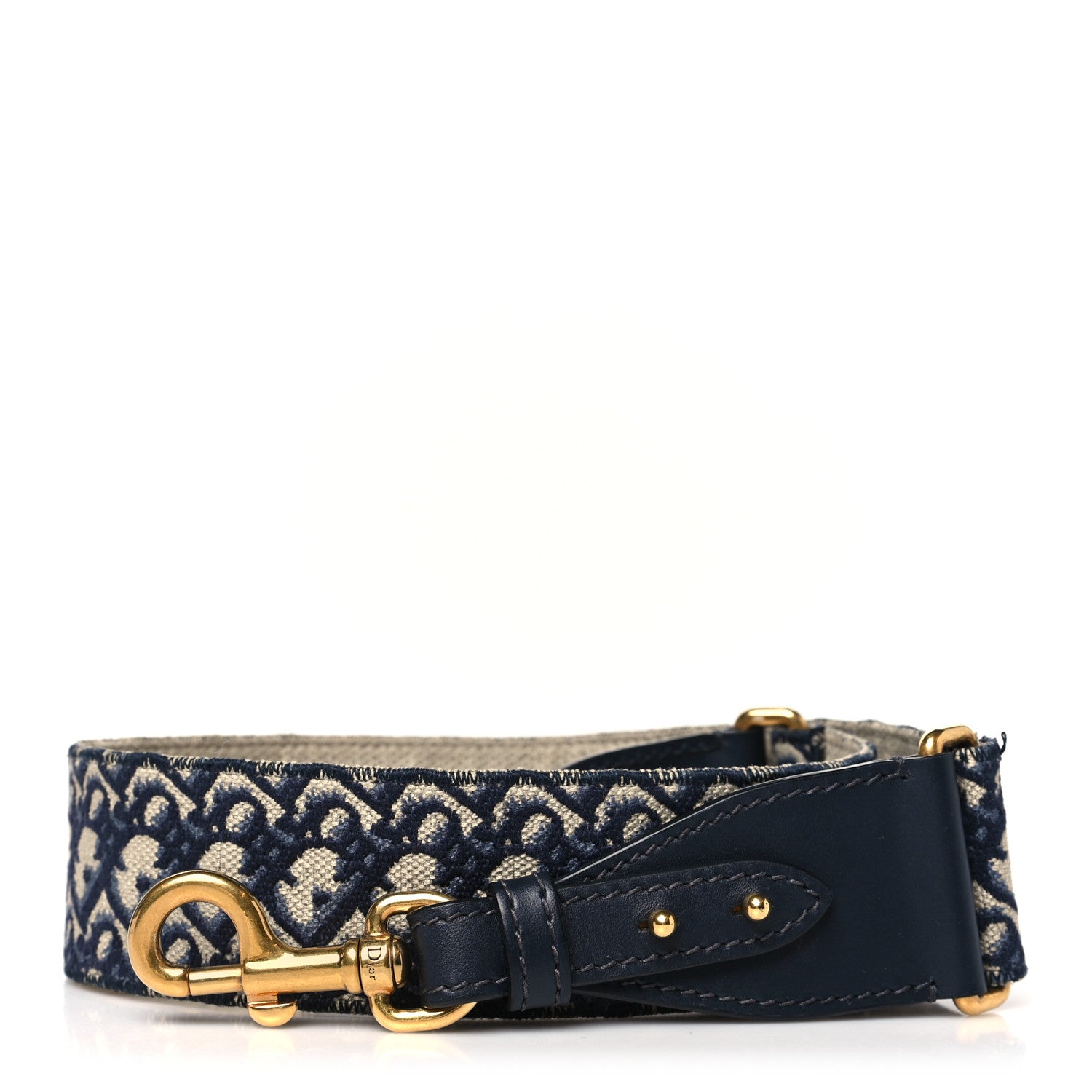 Christian Dior Oblique Shoulder Strap Blue 1 of 6