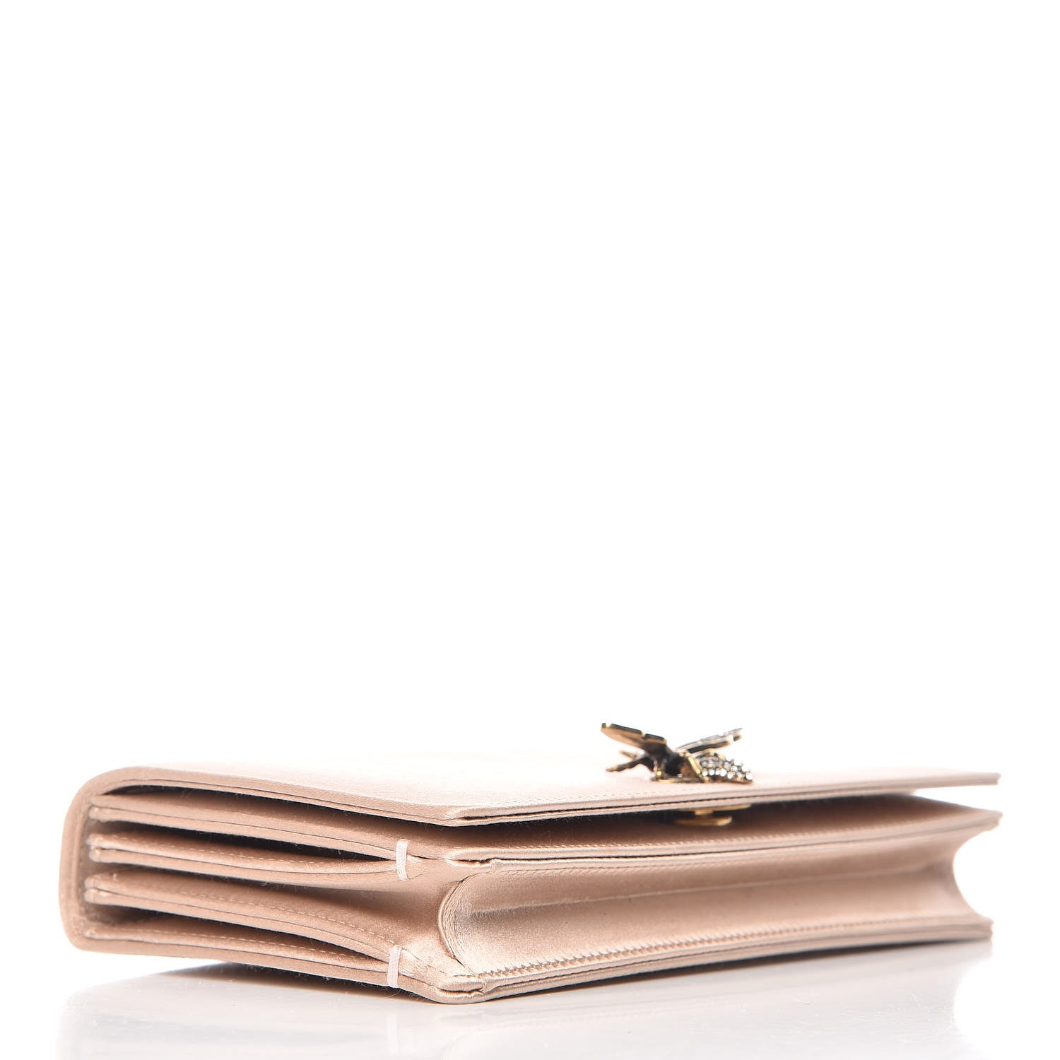 Christian Dior Satin Bee Pouch Powder Beige 4 of 10