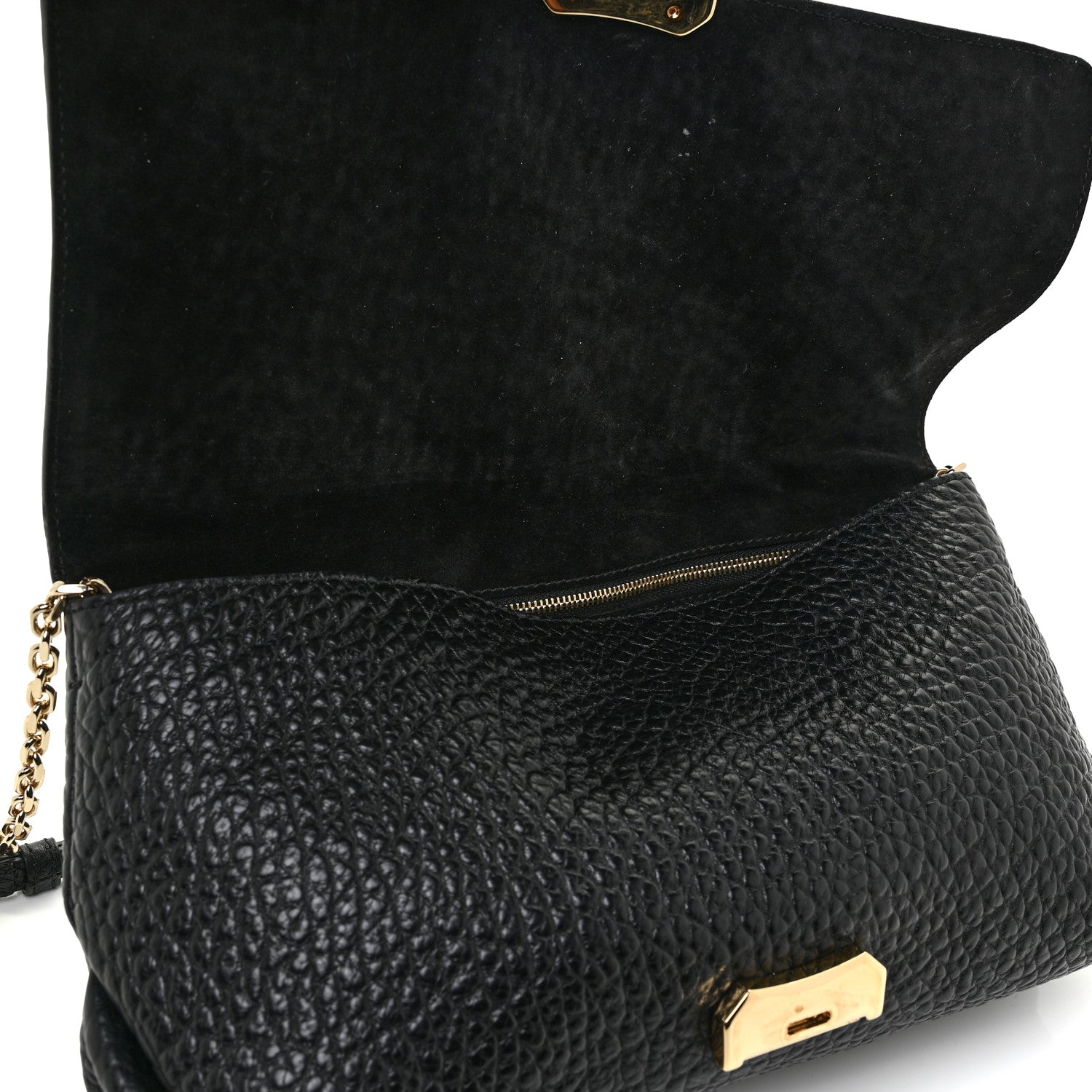 Burberry Signature Grain Medium Mildenhall Crossbody Bag Black 19 of 19