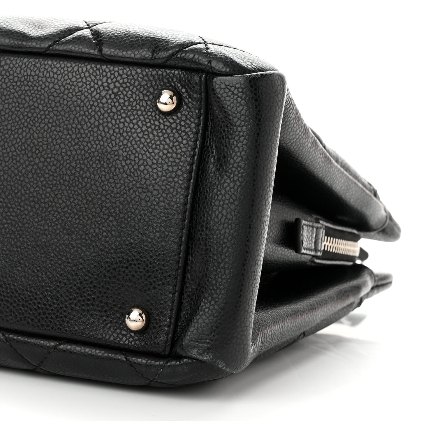 Caviar Quilted Timeless CC Soft Tote Black
