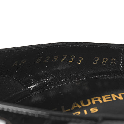 Saint Laurent Patent Calfskin Zoe 105 Pump 38.5 Black 7 of 9