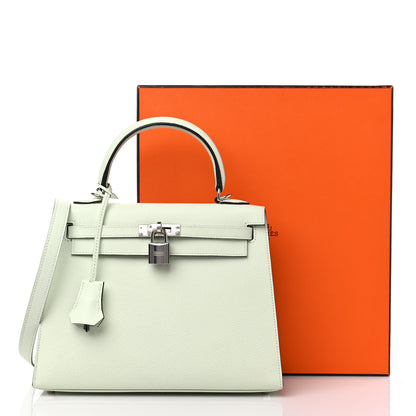Hermes Epsom Kelly Sellier 25 Vert Fizz 10 of 10
