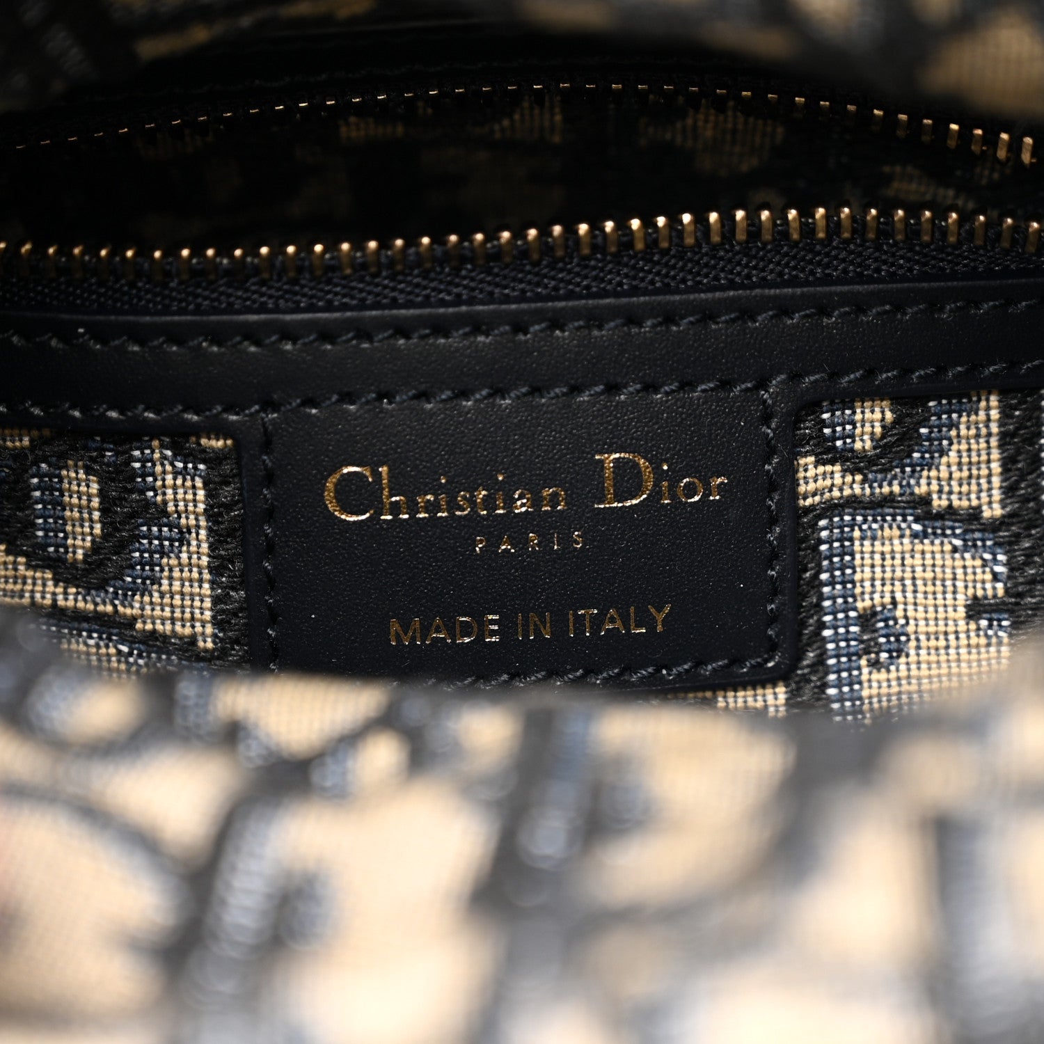Christian Dior Wicker Oblique Mini Lady Dior Bag Blue 1880334