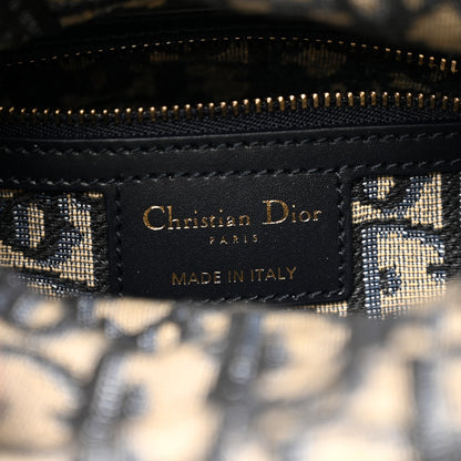 Christian Dior Wicker Oblique Mini Lady Dior Bag Blue 6 of 12