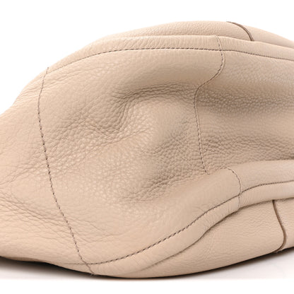 Salvatore Ferragamo Calfskin Gancini Stitched Hobo Beige 8 of 9