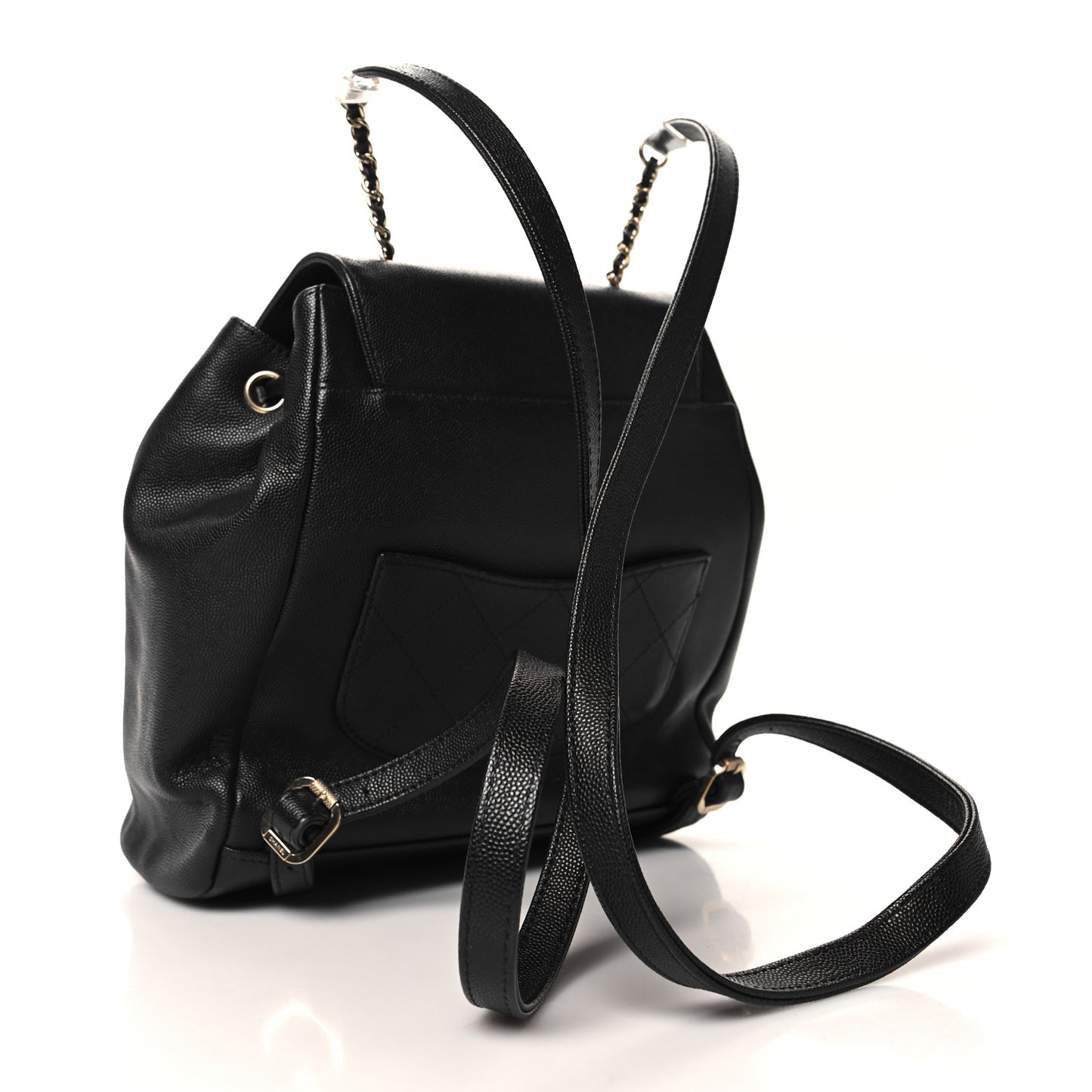 Caviar Quilted Business Affinity Backpack Black