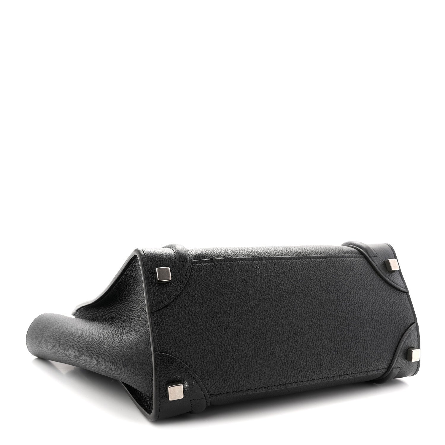 Celine Drummed Calfskin Micro Luggage Black 4 of 11