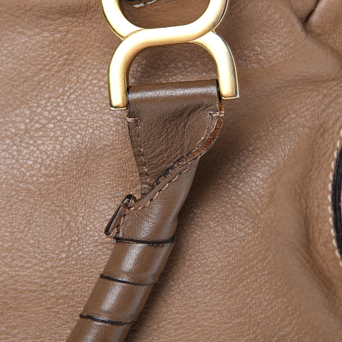 Calfskin Large Marcie Satchel Nut