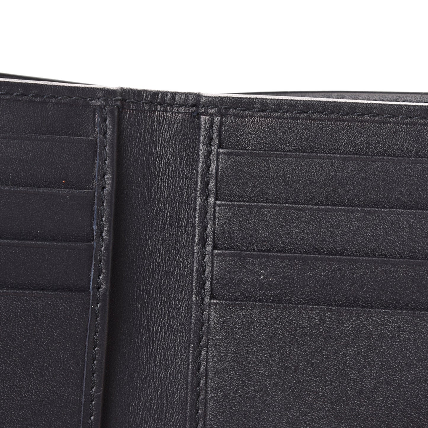 GG Supreme Monogram Blooms Bi-Fold Wallet Beige Blue Navy