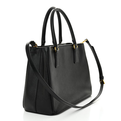 Prada Saffiano Lux Medium Tote Black 3 of 13