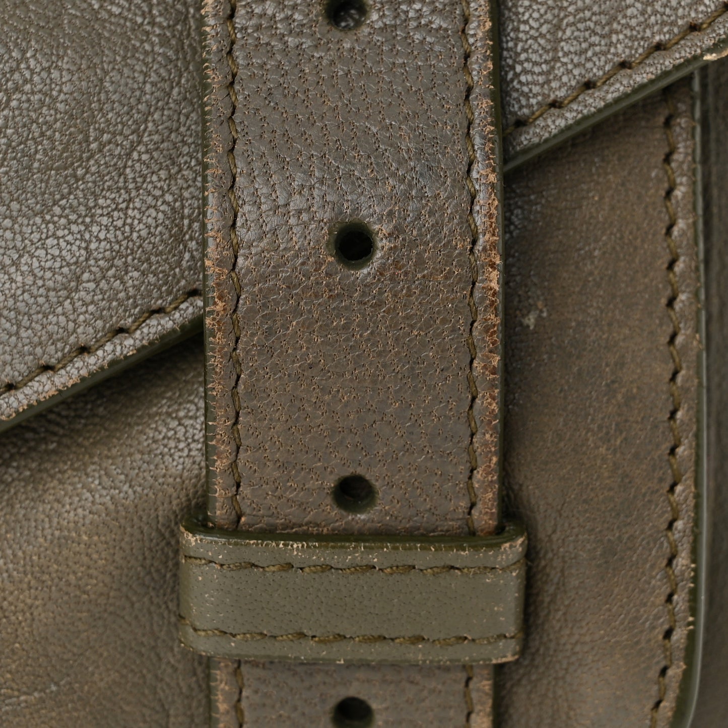 Lambskin Tiny PS1 Satchel Dark Olive