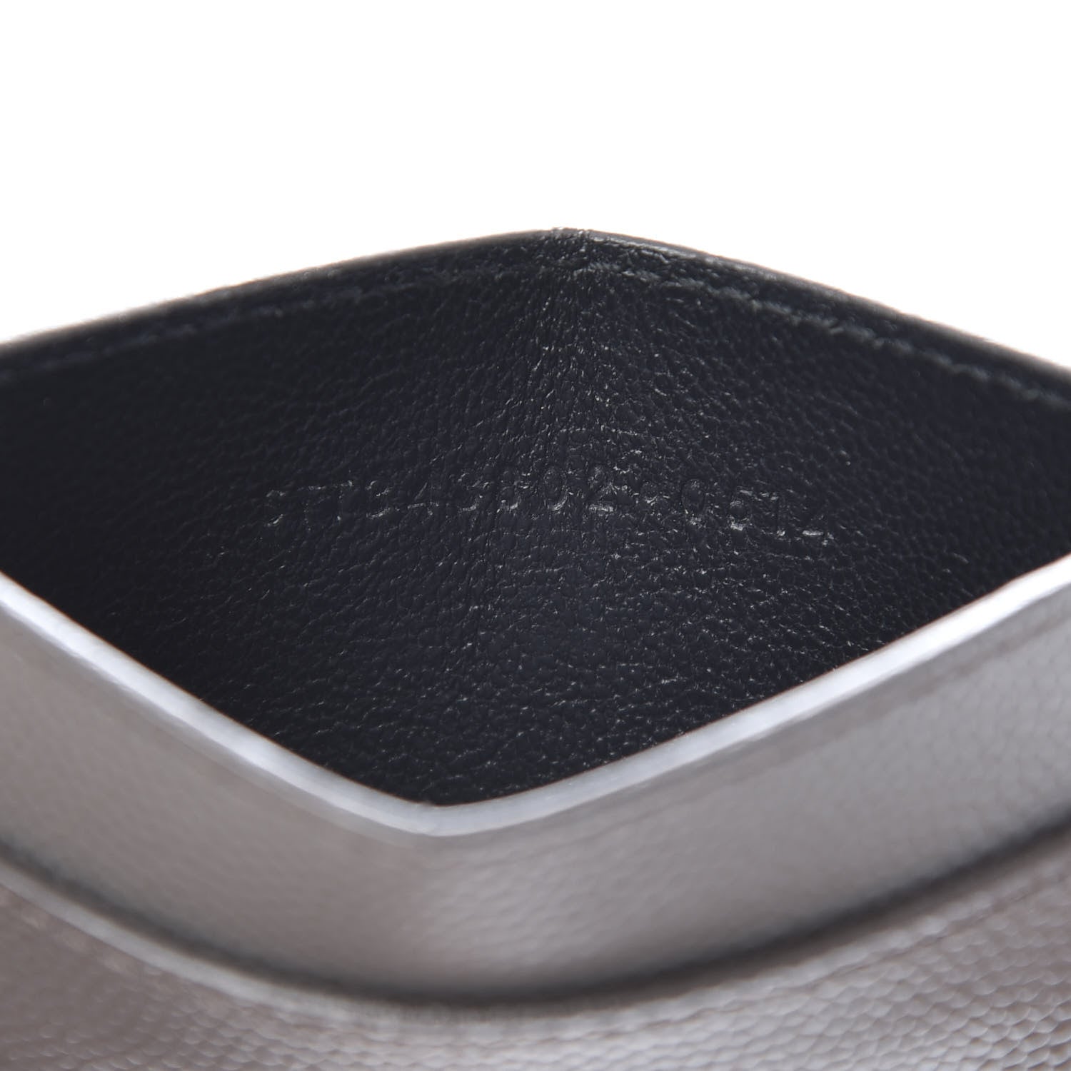 Saint Laurent Grain De Poudre Card Case Earth 7 of 8