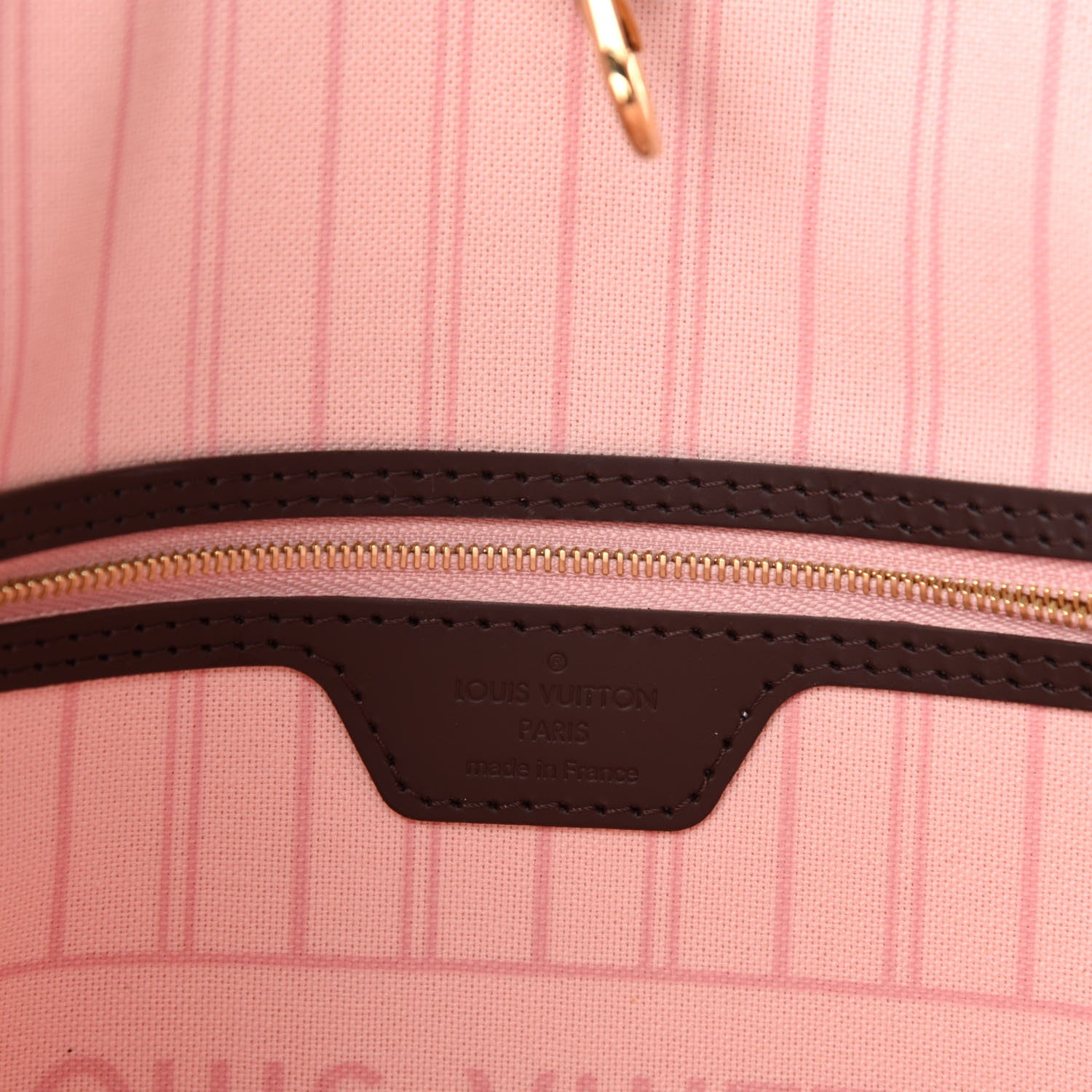 Louis Vuitton Damier Ebene Neo Neverfull MM Rose Ballerine 8 of 11