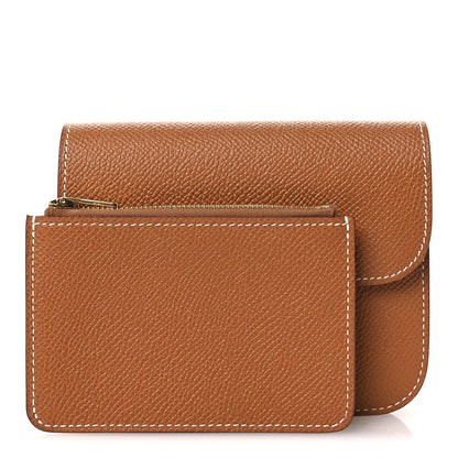 Hermes Epsom Constance Slim Wallet Gold 3 of 10