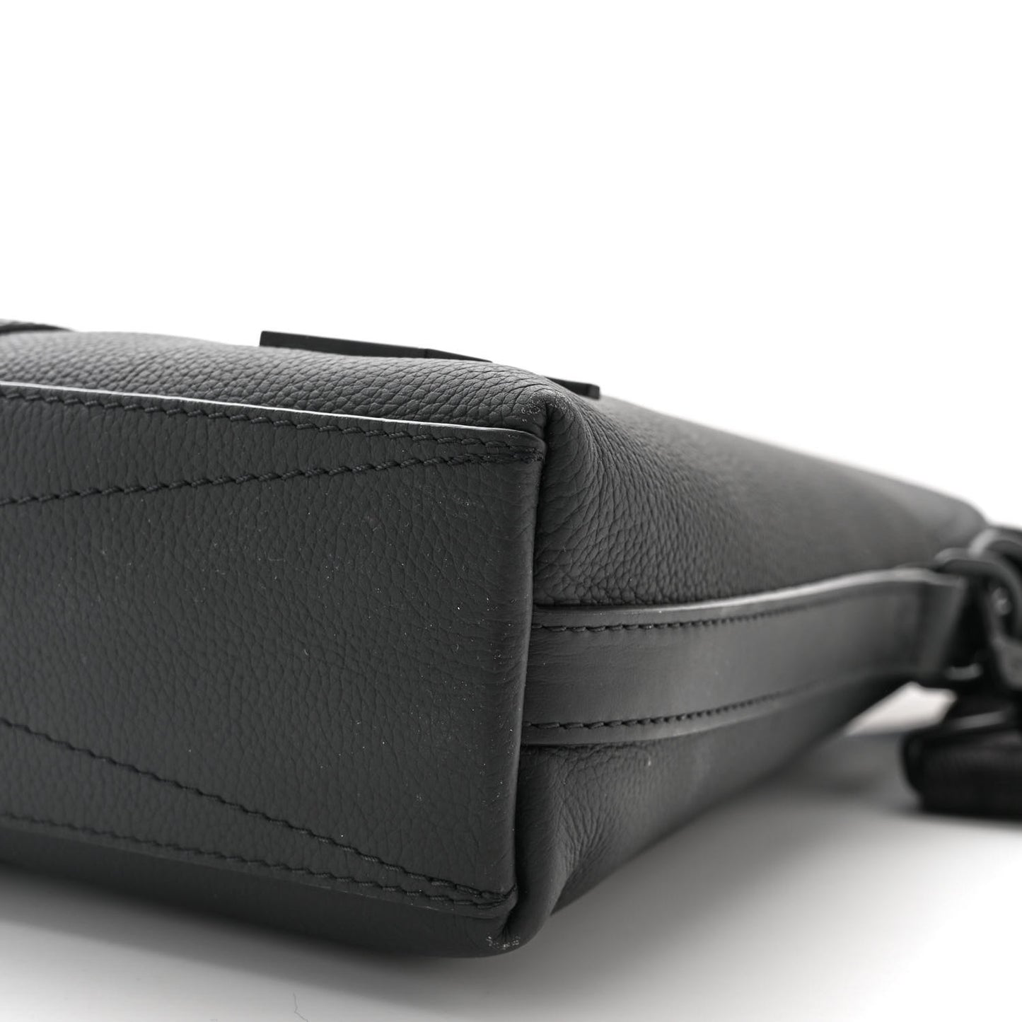 Calfskin Aerogram Takeoff Briefcase Black