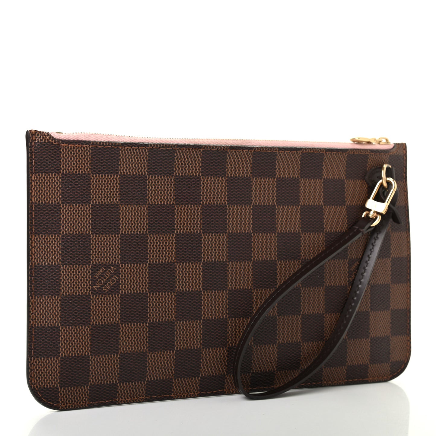 Damier Ebene Neverfull MM GM Pochette Rose Ballerine