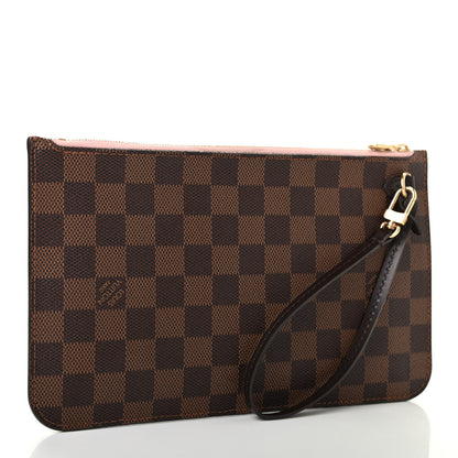 Louis Vuitton Damier Ebene Neverfull MM GM Pochette Rose Ballerine 3 of 5