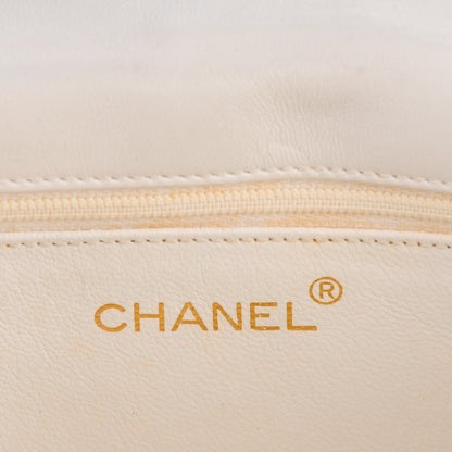 Chanel Lambskin Quilted Small Tassel Single Flap White 5 of 13