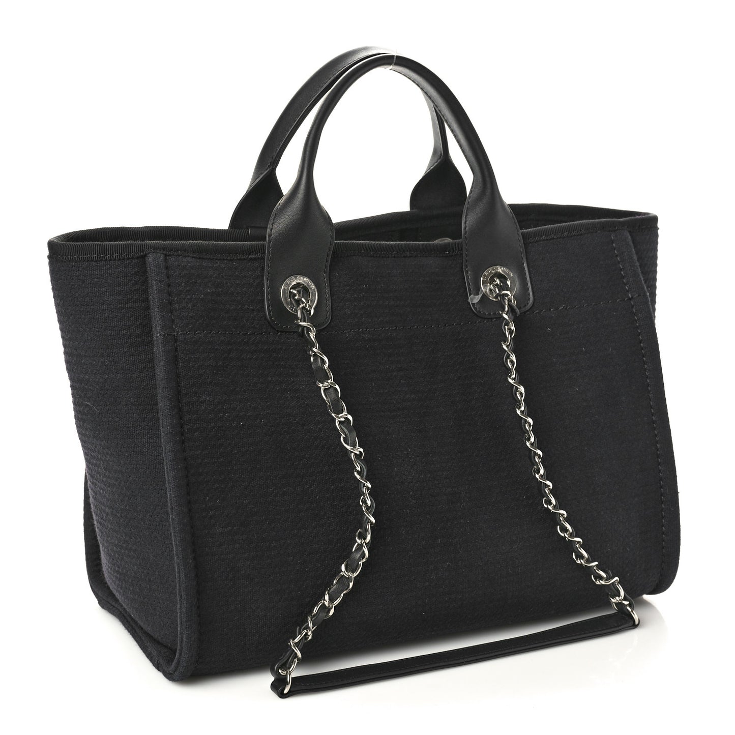 Mixed Fibers Small Deauville Tote Black
