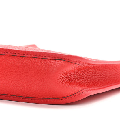 Hermes Taurillon Clemence Evelyne TPM Rouge De Coeur 9 of 11