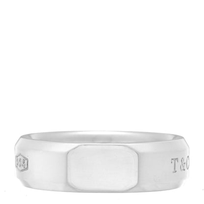 Tiffany Sterling Silver 1837 Makers Medium Slice Ring 61 9.75 3 of 5