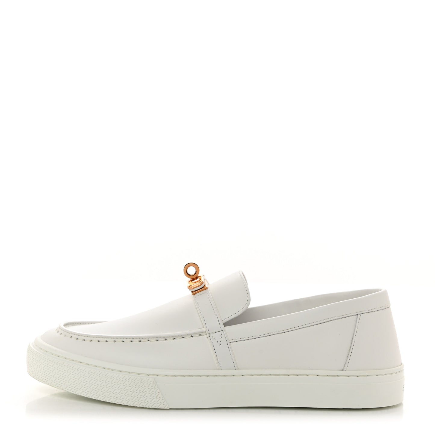 Calfskin Game Slip On Sneakers 39.5 White