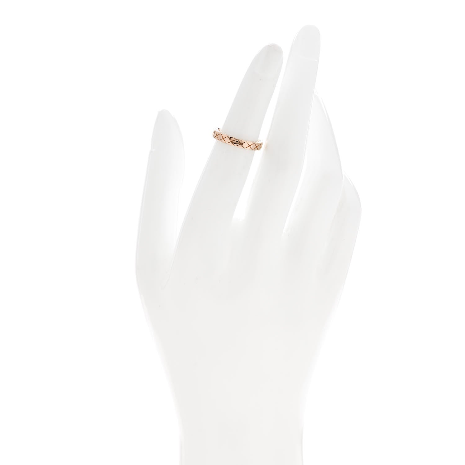 Chanel 18K Beige Gold Mini Coco Crush Ring 47 4.25 48 4.5 2 of 5