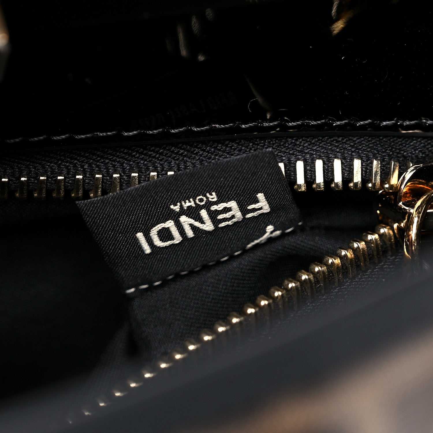 Fendi Patent Medium Peekaboo Iconic Defender Satchel Black 6 of 10