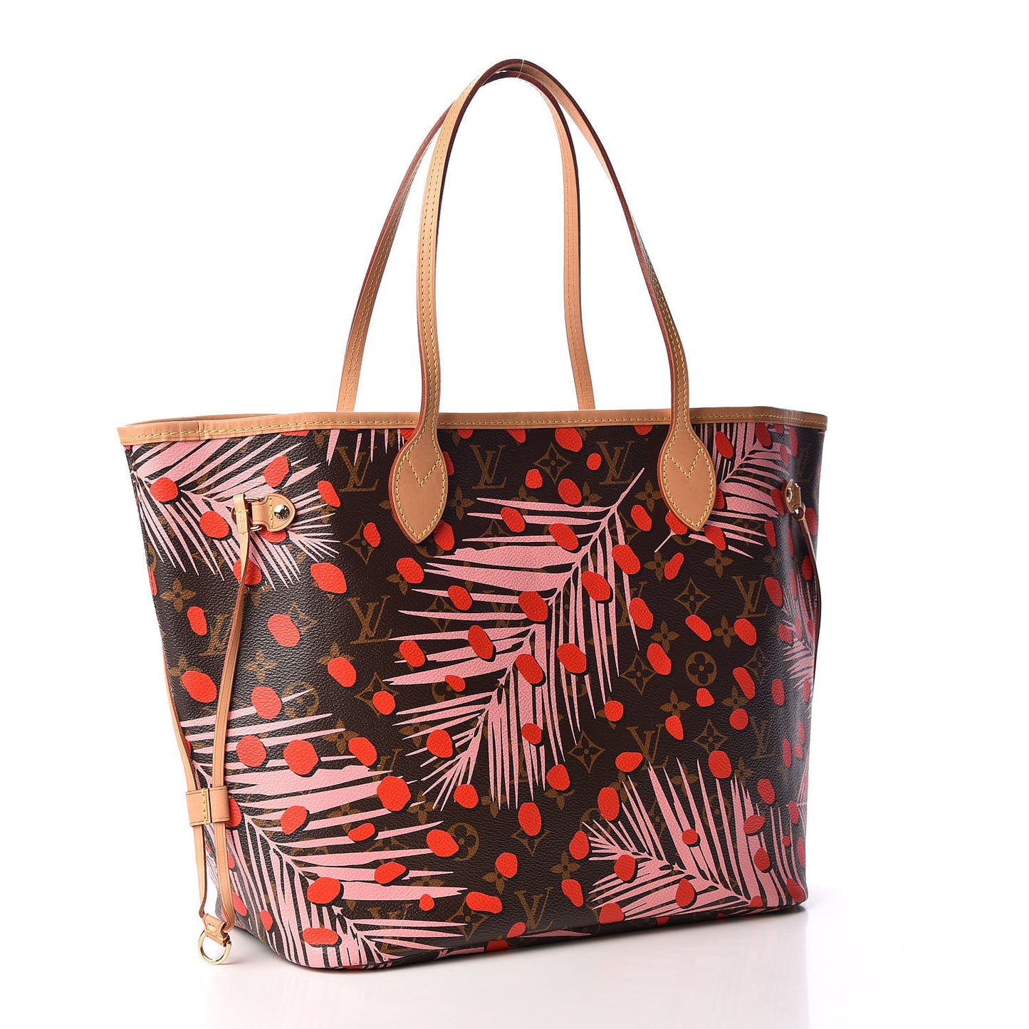 Monogram Jungle Dots Neo Neverfull MM Sugar Pink Poppy